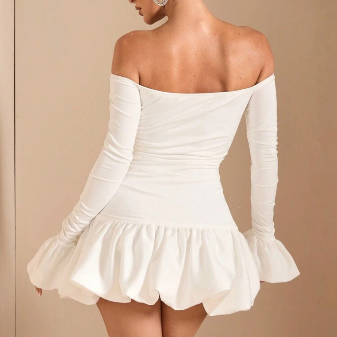 Bubble White Dress