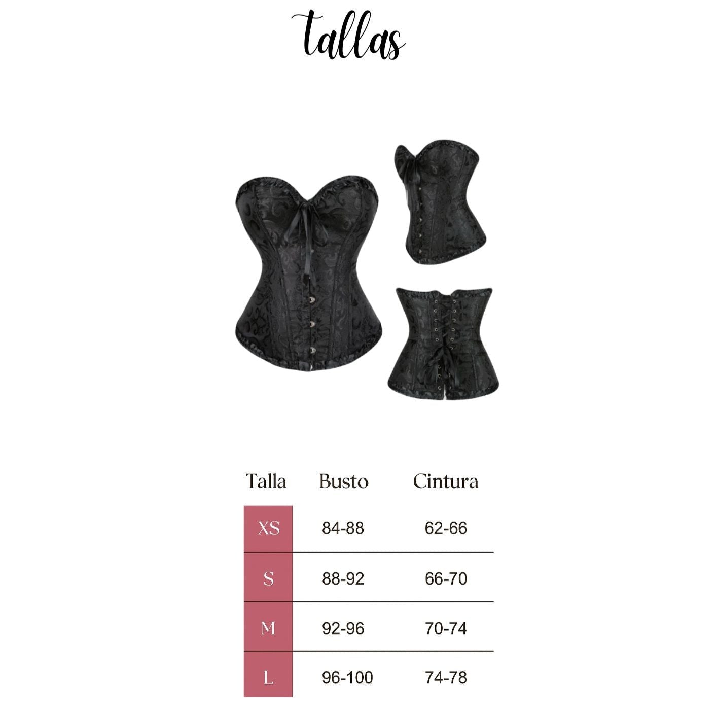 Corset Victoriano Negro