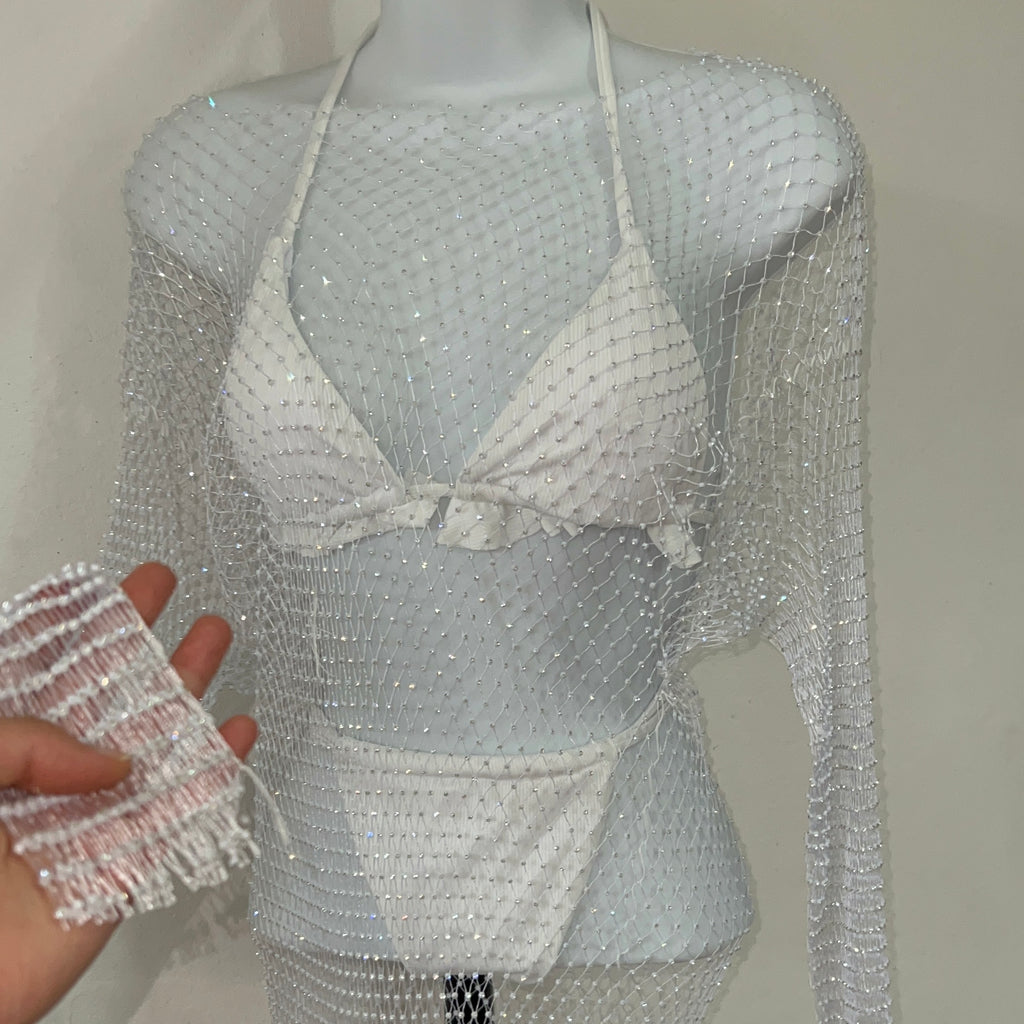 Malla De manga larga blanca