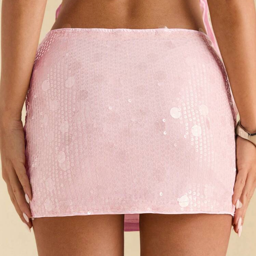 Shinny Pink Skirt