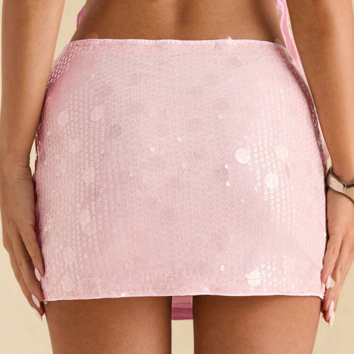 Shinny Pink Skirt