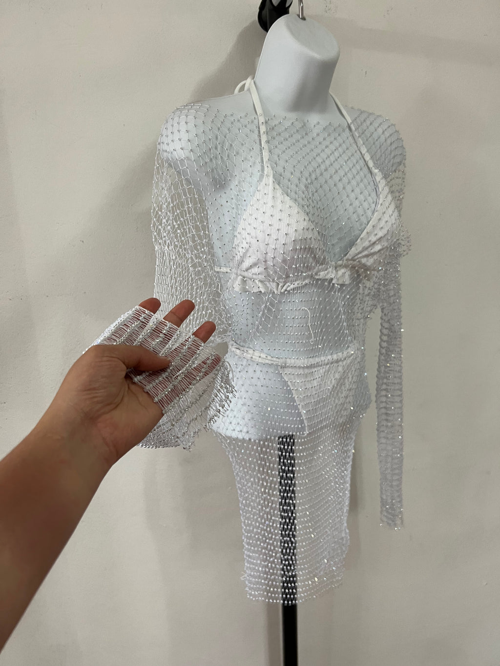 Malla De manga larga blanca