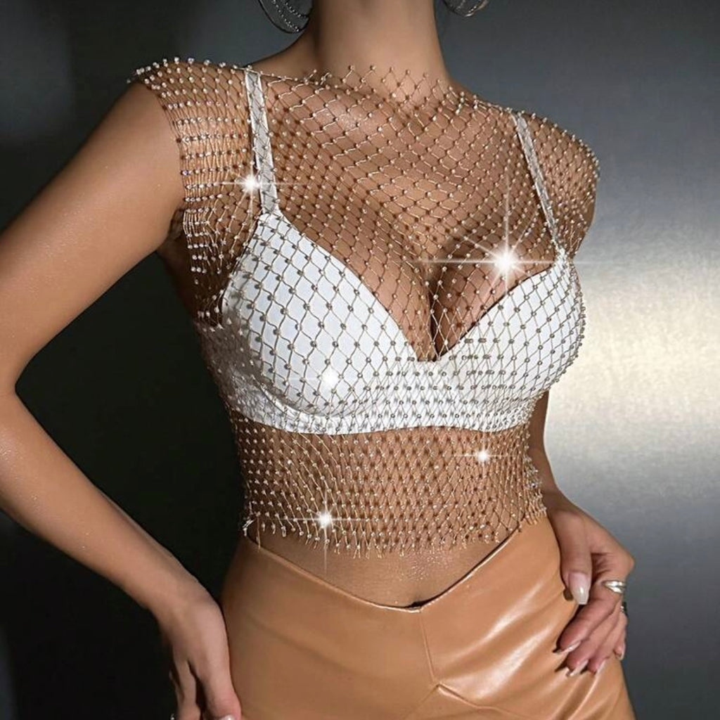 Malla de Brillos Dorado